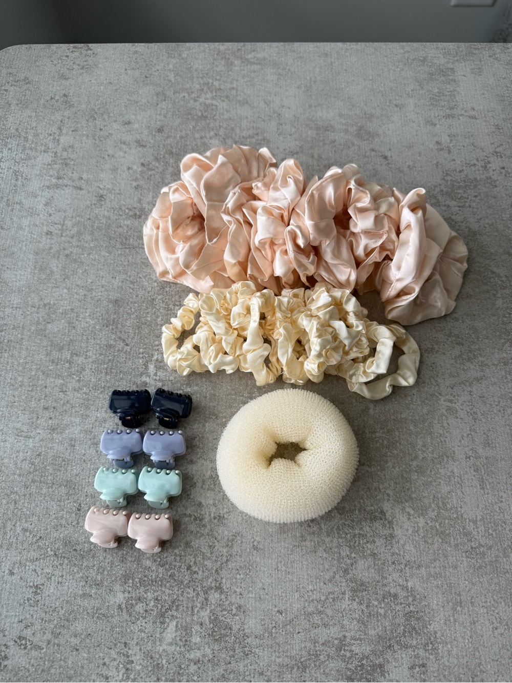 Hair Accessory Set – Peach, Cream, Navy, Lavender, Mint, Pink